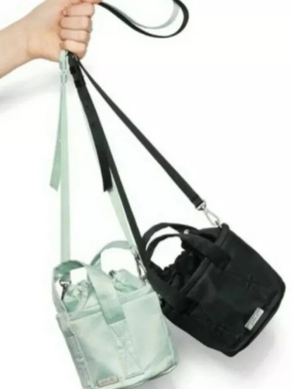 Victorias Secret PINK Satin Mini
Bucket Bag Crossbody Purse
Black